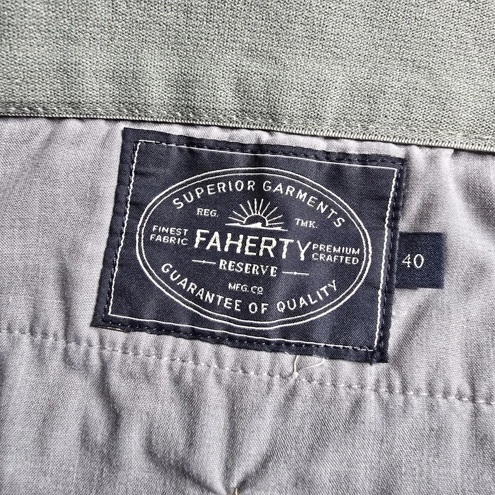 Faherty Movement Chino Shorts Mens 40 (42) Green 8